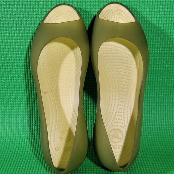 Crocs Carlie Open Toe Lightweight Ballet Flats - Women's 7 - Picture 5 of 8